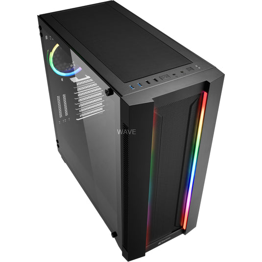 Sharkoon elite shark ca200m big tower behuizing (zwart | 4x usb-a | window)