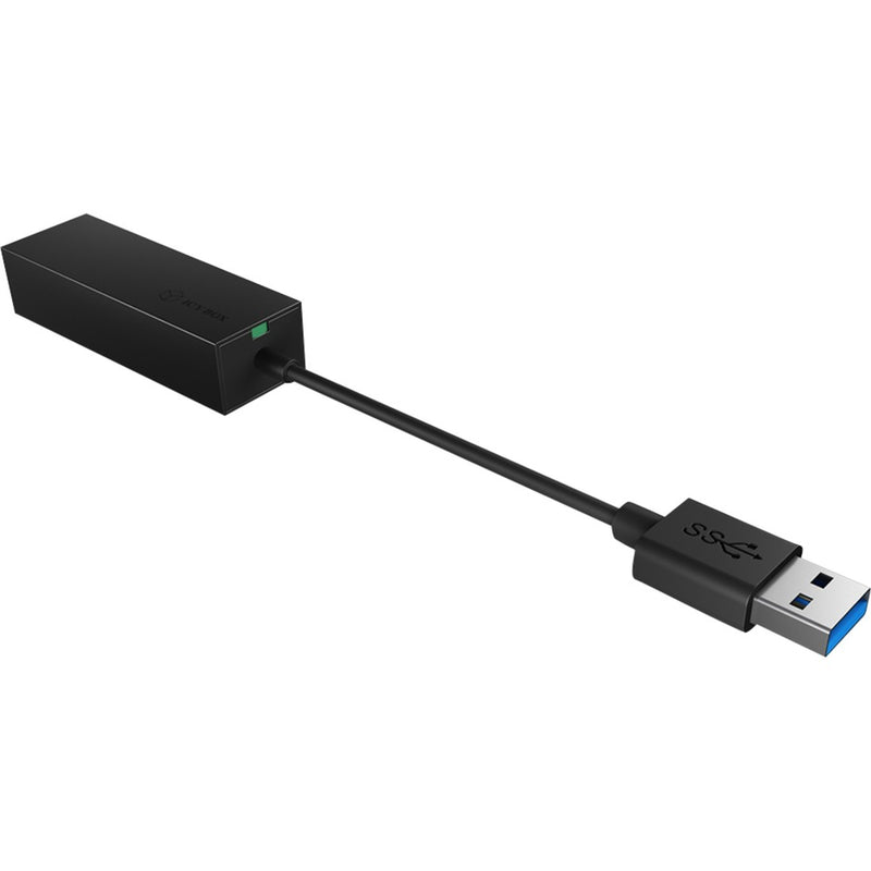 Load image into Gallery viewer, Icy box ib-ac501a, usb 3.0 > rj-45 adapter (zwart)

