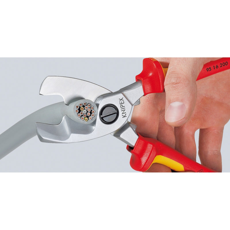Load image into Gallery viewer, Knipex kabelschaar vde met dubbele snijkanten 9516200 kniptang
