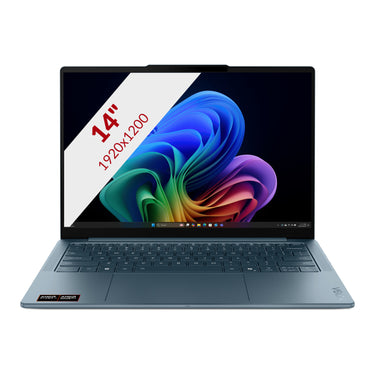 Lenovo yoga slim 7 14akp10 (83jy0083mh) 14 copilot+ laptop (blauwgroen | ryzen ai 7 350 | radeon 860m | 16 gb | 512 gb ssd)