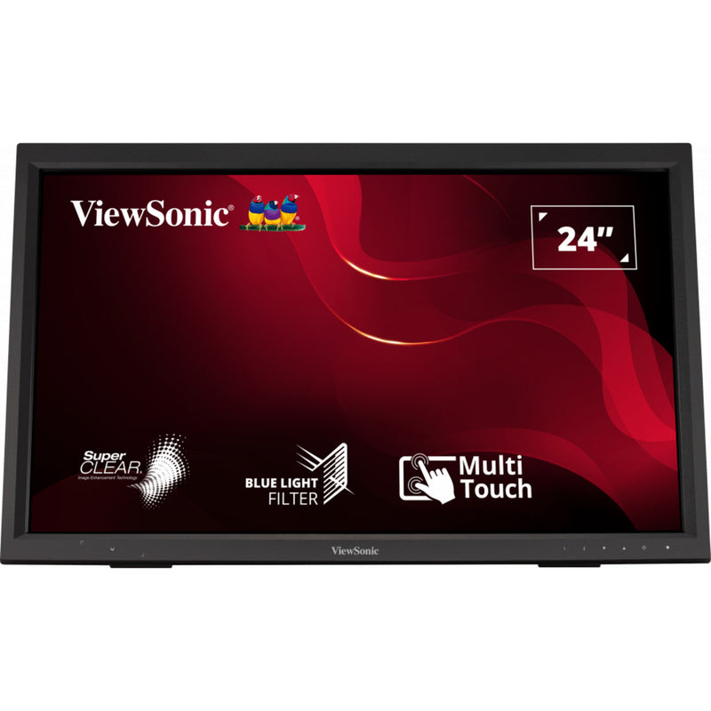 Load image into Gallery viewer, Viewsonic ir touch monitor td2423 24 (zwart, 1x hdmi, vga, dvi-d, usb-a, usb-b)
