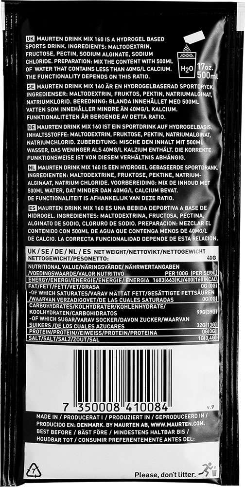 Maurten drink mix 160 hydrogel drink powder 40g