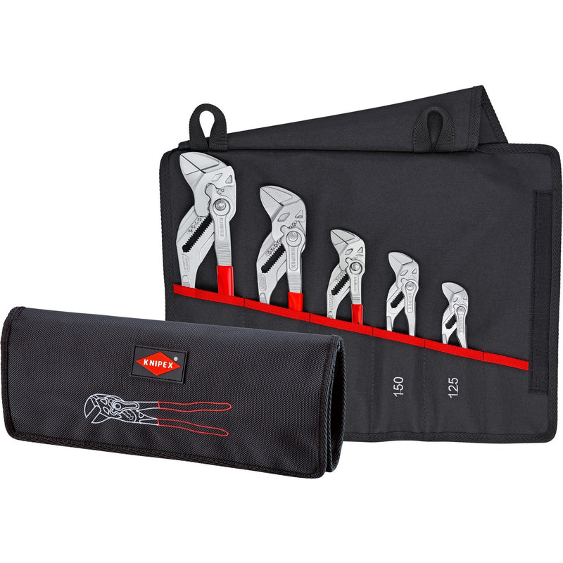 Load image into Gallery viewer, Knipex sleuteltangenset 00 19 55 s4, 5-delig (rood, incl. roltas)
