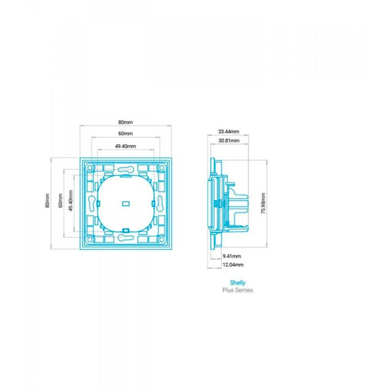 Load image into Gallery viewer, Shelly wall switch 4 knop (zwart)
