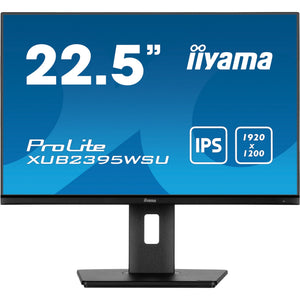 Iiyama prolite xub2395wsu-b5 22.5 monitor (zwart, hdmi, displayport, vga, 2x usb-a, usb-b)