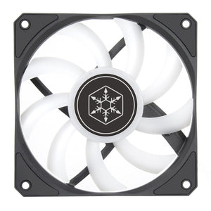 Silverstone air slimmer 120 argb case fan (zwart transparant, 120 x 120 x 15 mm, pwm)