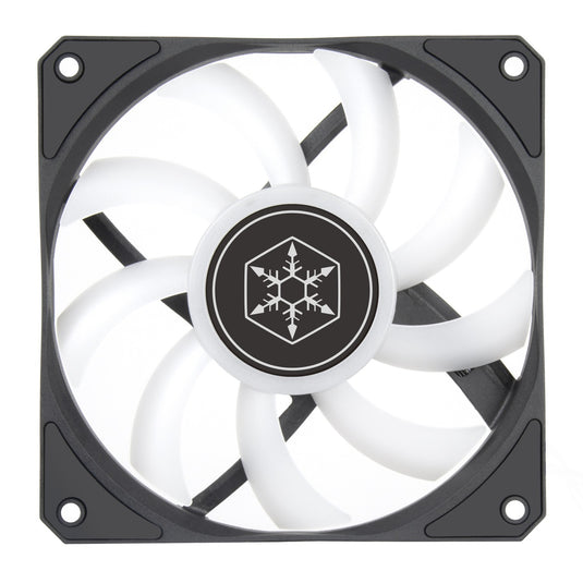 Silverstone air slimmer 120 argb case fan (zwart transparant, 120 x 120 x 15 mm, pwm)