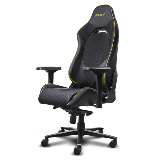 Trust gxt 721 ruya pro premium comfortabele gamingstoel (zwart geel)