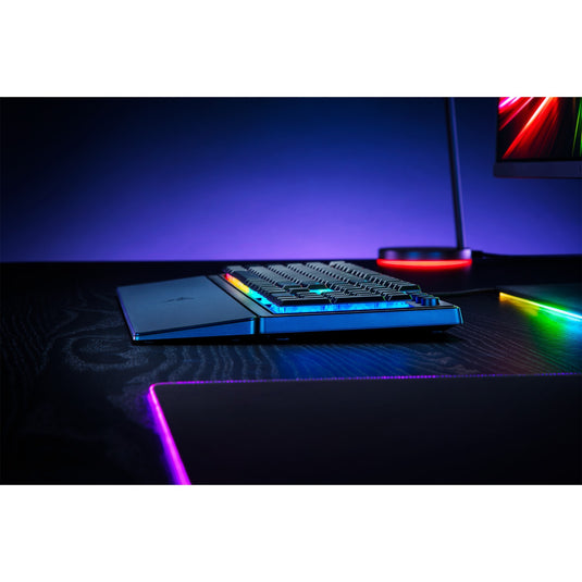 Razer ornata v3 low profile rgb mechanisch gaming toetsenbord (zwart, us lay-out (qwerty), hybrid-mecha-membrane, 100%, rgb leds, abs)