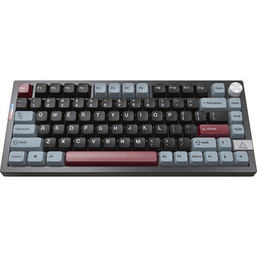 Montech mkey pro darkness rgb mechanisch toetsenbord (zwart, us lay-out (qwerty), gateron g pro brown, 75%, hot-swappable, rgb, double-shot pbt, usb-c | 2.4 ghz | bluetooth 5.2)