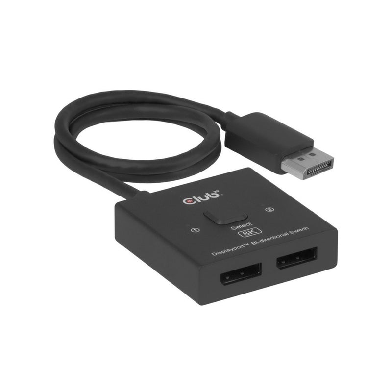 Load image into Gallery viewer, Club 3d 2-in-1 bidirectionele displayport switch (zwart, 8k)
