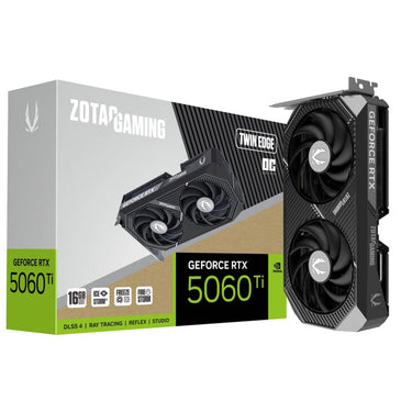 Zotac geforce rtx 5060 ti twin edge oc 16gb grafische kaart (dlss 4, 3x displayport, 1x hdmi 2.1)