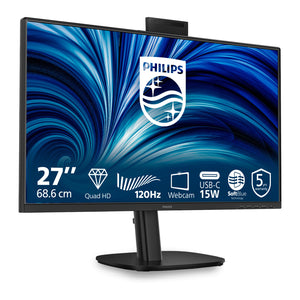 Philips 27b2n3500jh 00 27 monitor (zwart, 1x displayport, 2x hdmi, 1x usb-c, 4x usb-a, 120 hz, webcam)