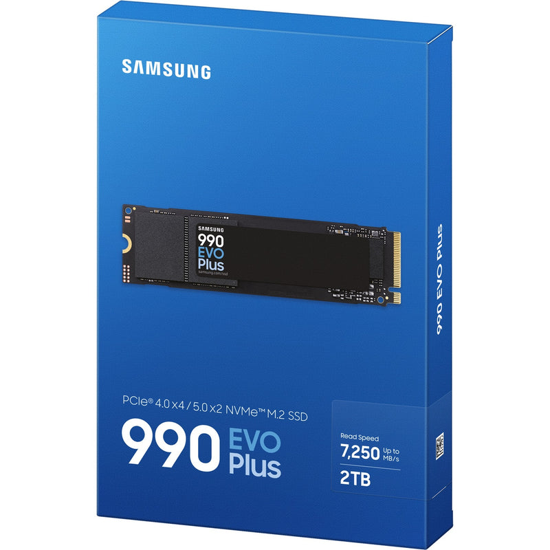 Load image into Gallery viewer, Samsung 990 evo plus 2 tb ssd (mz-v9s2t0bw, pcie 4.0 x4 5.0 x2, nvme 2.0, m.2 2280)
