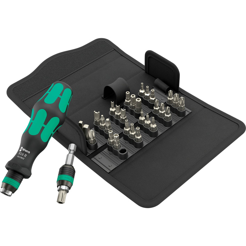 Load image into Gallery viewer, Wera kraftform kompakt 71 security dopsleutel (zwart groen, 32‑delig)
