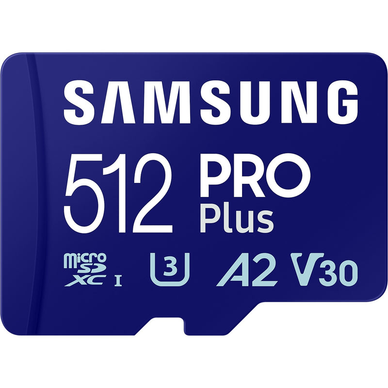 Load image into Gallery viewer, Samsung pro plus 512 gb microsdxc (2023) geheugenkaart (blauw, uhs-i u3, class 10, v30, a2)
