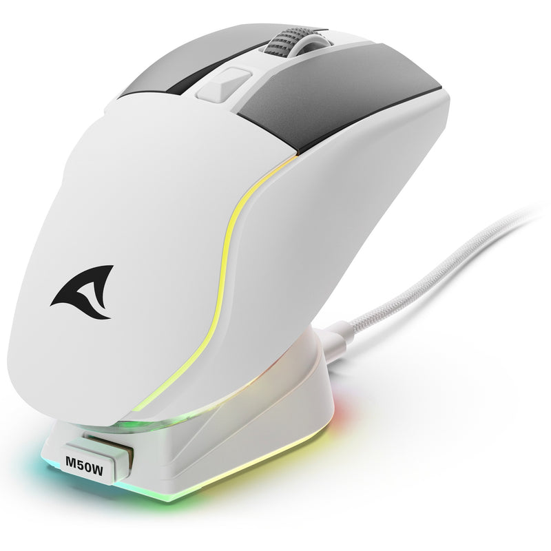 Load image into Gallery viewer, Sharkoon skiller sgm50w gaming muis (wit, 400 - 6400 dpi, rgb leds)
