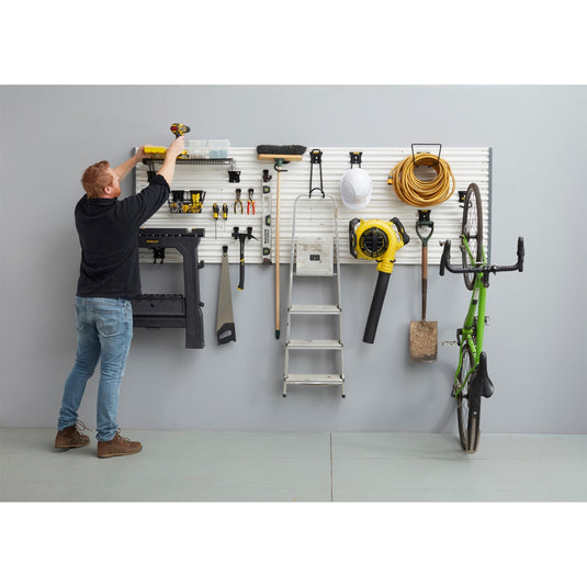 Stanley track wall - hakenassortiment small, 8 stuks houder (zwart)