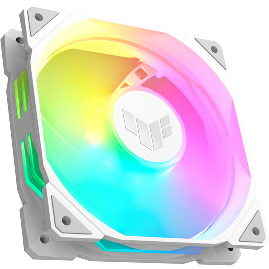 Asus tuf gaming tr120 argb reverse case fan (wit, 120 x 120 x 28 mm)