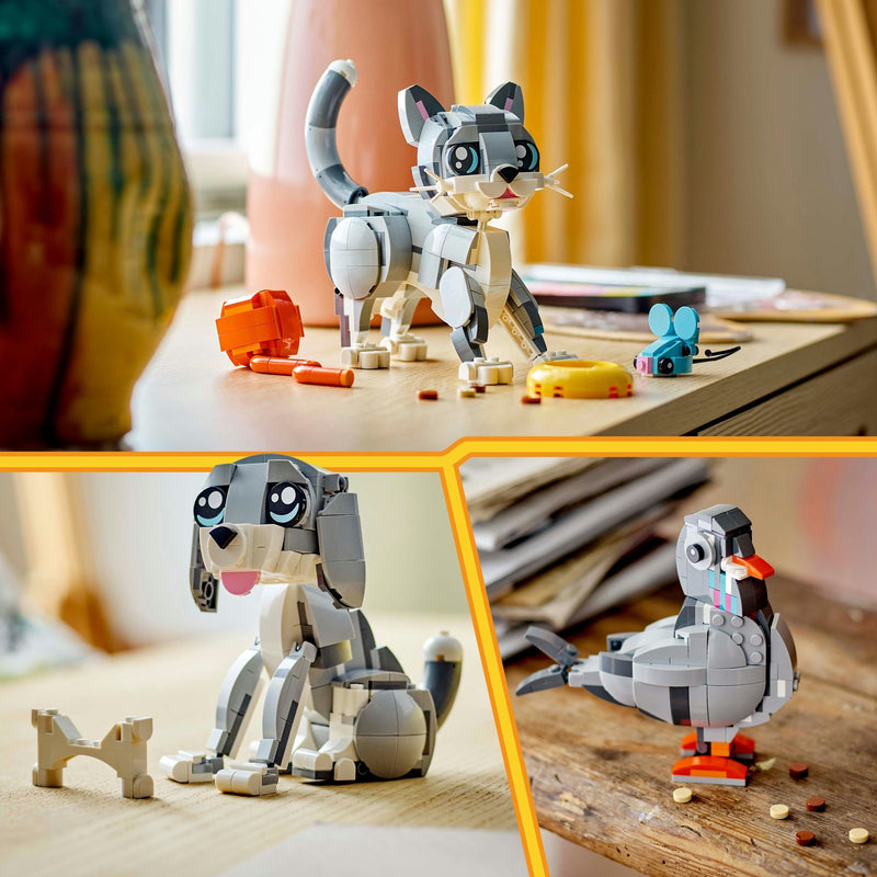 Load image into Gallery viewer, Lego creator 3in1 speelse kat, hond en duif speelgoed voor meisjes en jongens 8 jaar vanaf 31163
