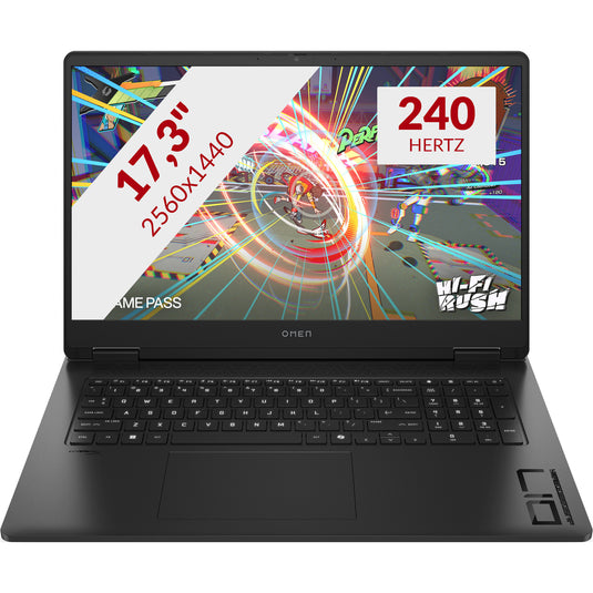 Omen 17-db1060nd (c2xu4ea#abh) 17.3 copilot+ gaming laptop (zwart | ryzen ai 7 350 | rtx 5060 | 16 gb | 1 tb ssd)