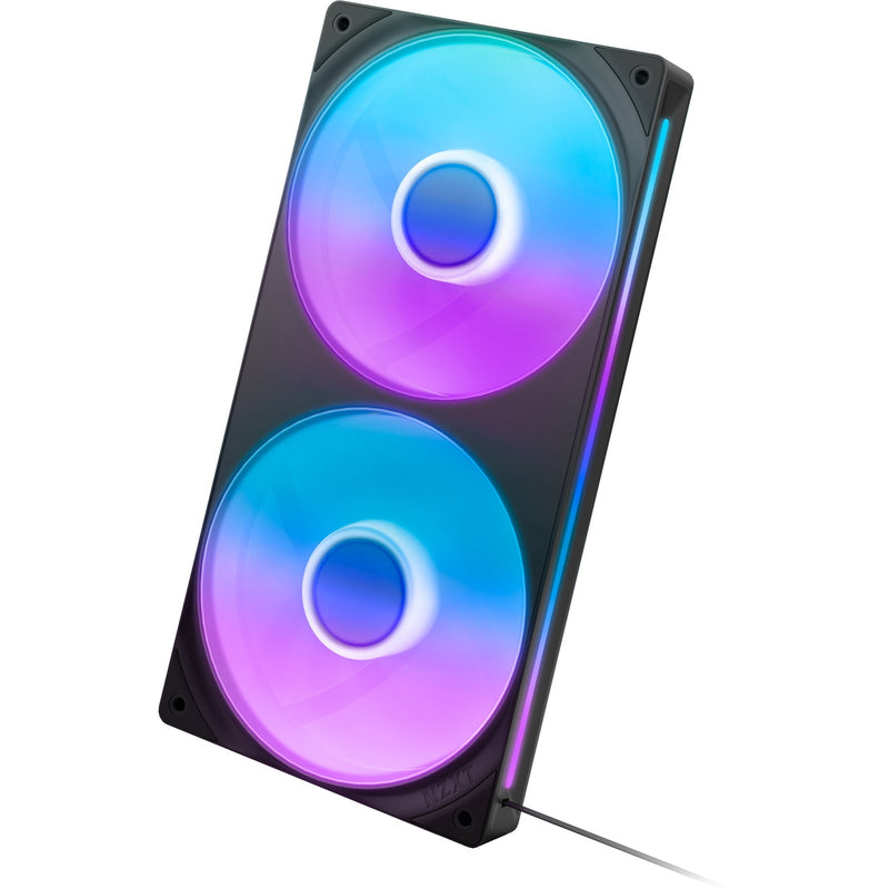 Load image into Gallery viewer, Nzxt f240 rgb core case fans (zwart, 2 stuks, 240 x 120 x 26 mm)
