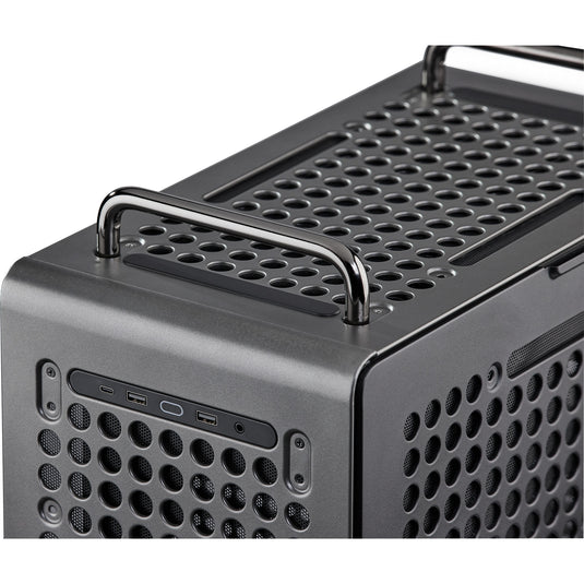 Cooler master qube 540 stardust iron midi tower behuizing (zwart | 2x usb-a | 1x usb-c | tempered glass)