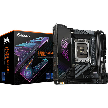 Gigabyte z890i aorus ultra socket 1851 moederbord (raid, 2.5gb-lan, wi-fi 7, bt, sound, mini-itx)