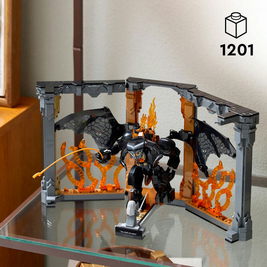 Lego icons boekensteun: the lord of the rings – balrog set - 10367