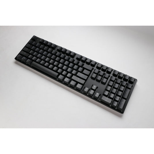 Ducky one 3 classic, toetsenbord (zwart wit, us lay-out, cherry mx red, rgb led, double-shot pbt, hot-swappable, quack mechanics)