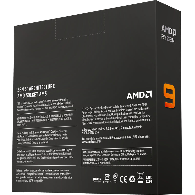 Load image into Gallery viewer, Amd ryzen 9 9950x, 4,4 ghz (5,7 ghz turbo boost) socket am5 processor (unlocked, boxed)
