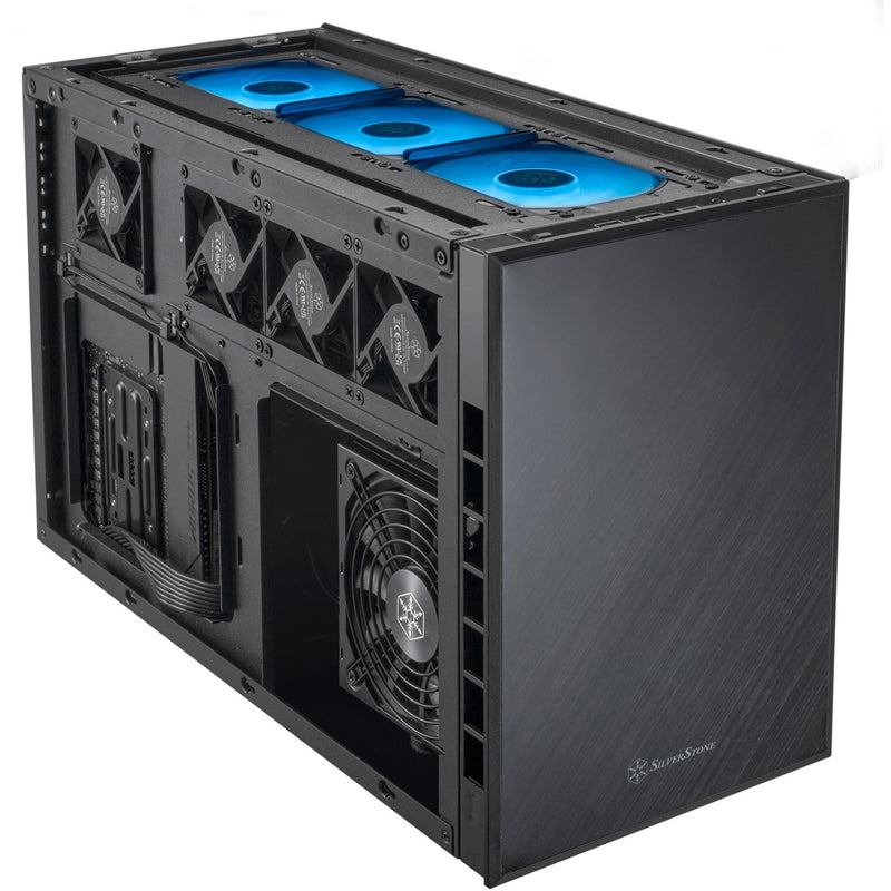 Load image into Gallery viewer, Silverstone sugo 17 mini tower behuizing (zwart | 2x usb-a | 1x usb-c)
