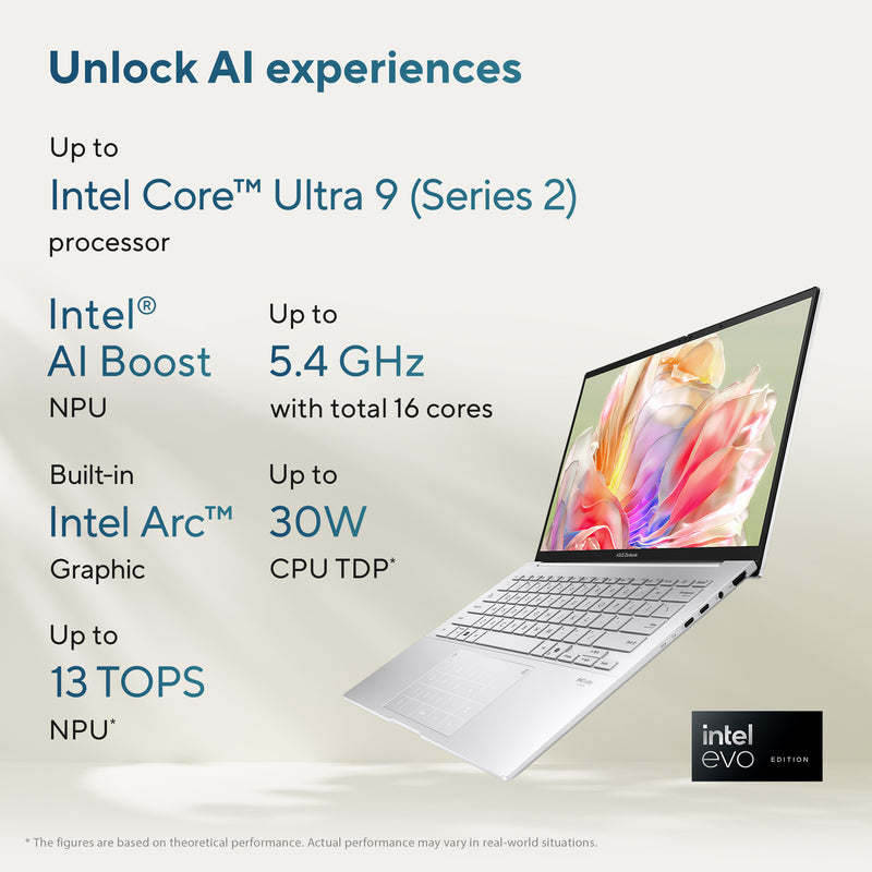 Afbeelding laden in galerijviewer, Asus zenbook 14 oled ux3405ca-qd012w 14 laptop (blauw | core ultra 7 255h | arc 140t | 32 gb | 1 tb ssd)
