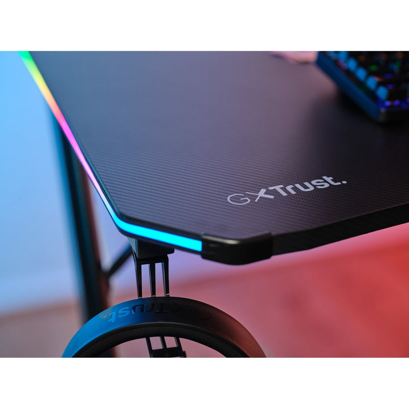 Load image into Gallery viewer, Trust gxt 709 luminus rgb-gamingbureau gaming desk (zwart)

