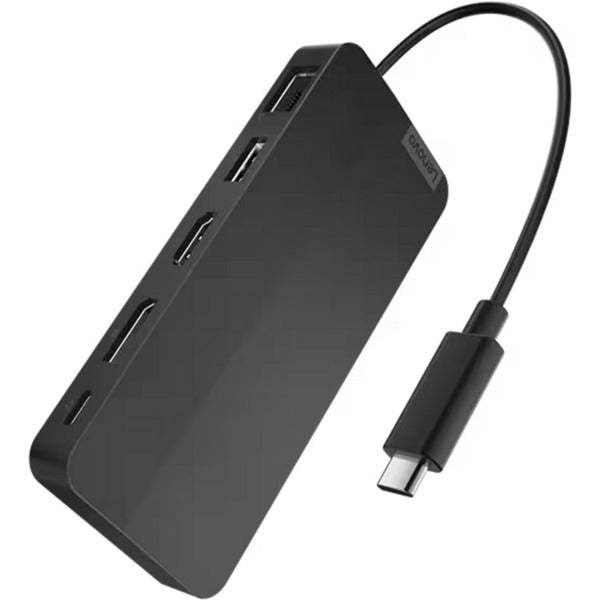 Load image into Gallery viewer, Lenovo usb-c-travel dock voor 2 schermen (met adapter) dockingstation (zwart)

