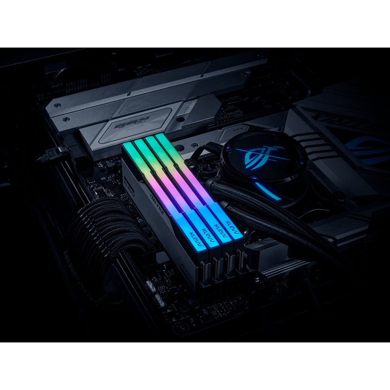 Load image into Gallery viewer, Klevv cras v rgb rog 32 gb ddr5-6200 (2x 16 gb) werkgeheugen (wit, kd5agua80-62b320p, xmp, expo)
