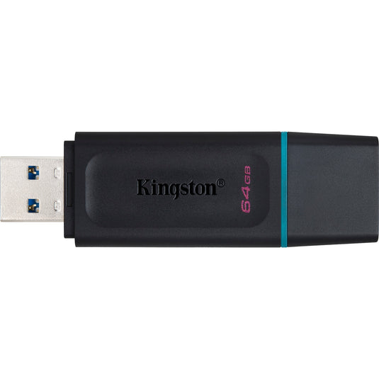 Kingston datatraveler exodia 64 gb usb-stick (zwart turquoise, dtx 64gb)