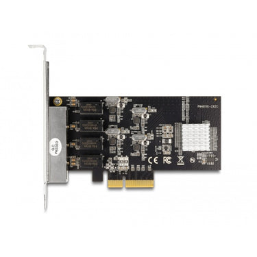 Delock pci express x4 card 4 x rj45 gigabit lan netwerkadapter