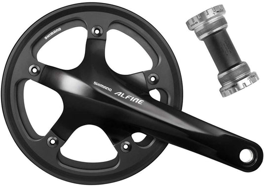 Shimano alfine fc-s501 crank with double chainguard