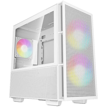 Deepcool ch360 mini tower behuizing (wit | 1x usb-a | 1x usb-c | rgb | window)
