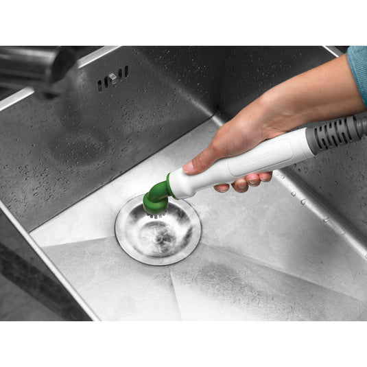 Black+decker fsmh1321 1600w steam-mop met 6 accessoires stoomreiniger (wit blauwgrijs)