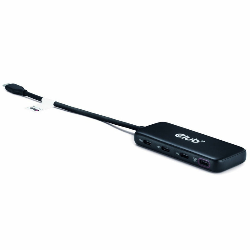 Afbeelding laden in galerijviewer, Club 3d usb-c 4-poorts 10g-datahub met pd3.0 usb-hub (zwart)
