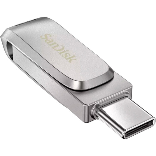 Sandisk ultra dual drive luxe 256 gb usb-stick (zilver, usb-a 3.2 gen 1, usb-c 3.2 gen 1)