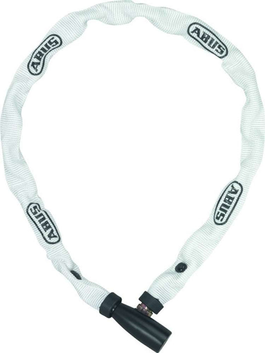Abus kettingslot 1500 60 Web wit - 4mm dik - 60cm - sportieve witte fietsslot