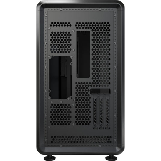 Cooler master masterframe 360 stage lcd midi tower behuizing (zwart | 2x usb-a | 1x usb-c | tempered glass)