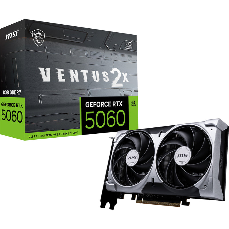 Load image into Gallery viewer, Msi geforce rtx 5060 8g ventus 2x oc grafische kaart (3x displayport, 1x hdmi)
