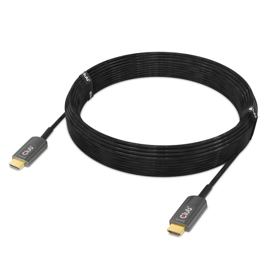 Club 3d hdmi certified aoc kabel (zwart, 10 meter, 4k 120hz, 8k 60hz)