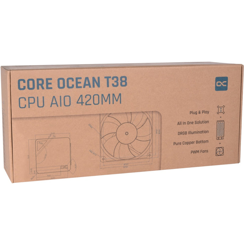Load image into Gallery viewer, Alphacool core ocean t38 420 waterkoeling (zwart)
