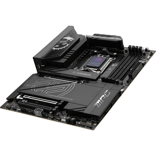 Msi mpg x870e carbon wifi socket am5 moederbord (raid, 5gb-lan, 2,5gb-lan, wi-fi 7, bt, sound, atx)