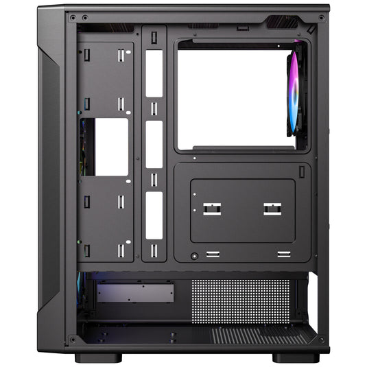 Antec vx320 argb midi tower behuizing (zwart | 3x usb-a | tempered glass)
